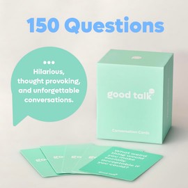 Good Talk 150 Tarjetas de conversación para Familiares y Amigos, diversión Familiar, Noches de Juego, Citas nocturnas, Viajes por Carretera y Camping