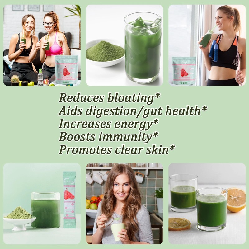 EOCUTE Super GREEN Powder Bloating Relief Gut Health & More