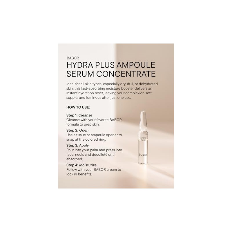 BABOR AMPOLLETAS CONCENTRADAS HYDRA PLUS