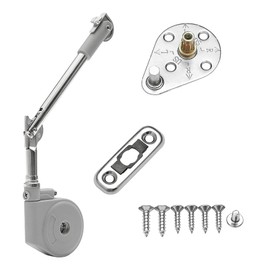 JinBoCheng 1 Pack Toy Box Hinges Soft Close, Lid Stay 105 Degree Open, Lid Support Hinge and Upward Top-Opening Flap Doors, Easy to Install