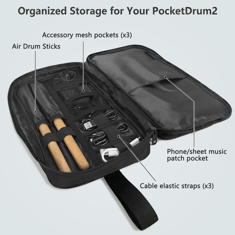Amazing Fair Air Drum Set Soft Bag for PocketDrum 2