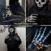 Azarxis Skeleton Gloves Adjustable Lightweight Racing Skull Sports Work Bone