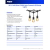 Feit Electric LED Solar Powered String Lights, Dusk-to-Dawn Sensor, 20ft
