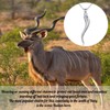 Oseew Italian Horn Pendant Necklace for Women - Silver Horn