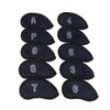 10pcs Golf Iron Covers Set with Numbers Waterproof Golf Head