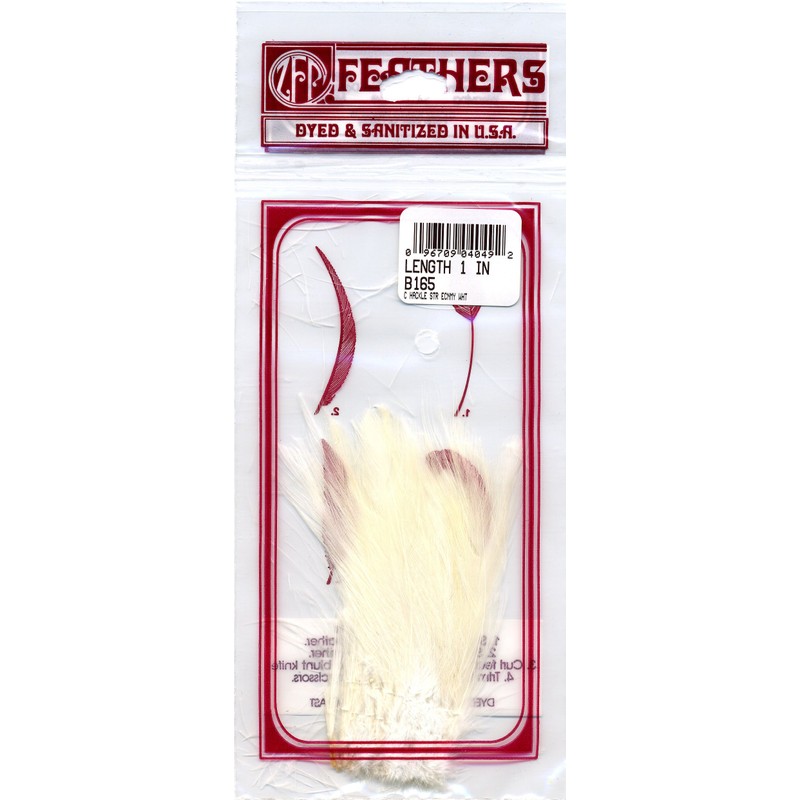 ZUCKER™Strung Rooster Dyed Hackle Feathers - White