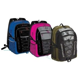 20" backpacks with Multiple pocket design, bungee and tablet pocket sleeve (Green)