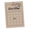 Inkdotpot 50 Fill In Style Kraft Bingo Game Cards For