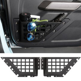Tempsnow Front Door Molle Panels Storage Pockets for Ford Bronco 2025 2024 2023 2022 2021 Side Door Storage Pockets