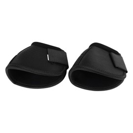 Pyhodi Durable Oxford Fabric Bell Boots Comfortable Hoof Protection Equipment with Anti-Design for Breathability and Prevention of Collisions, Excellent Protection and (Black)