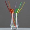 10 Pcs Spiral Reusable Plastic Straws Long Drinking Straws for