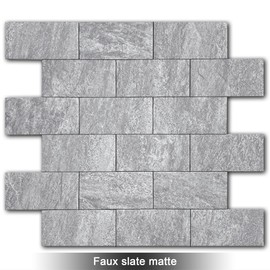 BeNice Peel and Stick Backsplash for Kitchen,Bathroom Wall Backsplash Tile Peel and Stick Shower Tiles Waterproof(10sheets,Travertine Gray)
