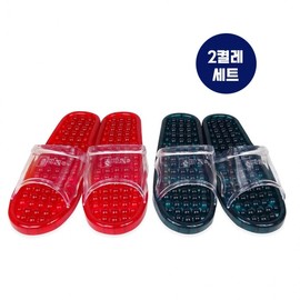 Domestic slit waterproof bathroom slippers (for adults), color random - 2 pieces, acupressure slippers for adults, drain slippers bathroom slippers