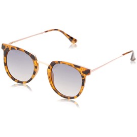 TAHARI womens Th713 Metal Bridged UV Protective Women s Round Sunglasses Elegant Gifts for Women 49 mm, Tortoise, mm US