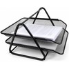 Organizador de Escritorio Metálico Mesh de 2 Niveles para Hojas