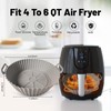kookkit 2 Pack Air Fryer Silicone Liners, Silicone Air Fryer
