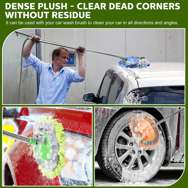 Layhit 5 Pcs Car Wash Mitt Set, Brush Not Included,