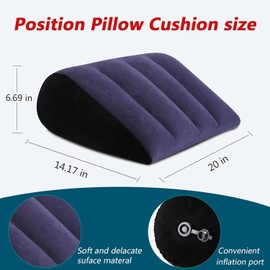 Triangle Lumbar Support Cushion - Inflatable Wedge Pillow - Game Dice Set - Portable Sleep Pillow - -B137 (3PCS)