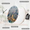 EQEY Chicago USA Wall Clock Silent Non Ticking Round Home