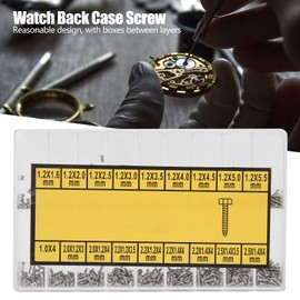 Steel Watch Screw, Multi Size Repair Kit for Watch Backs, Professional Watch Repair Tool for Watchmakers