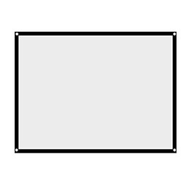 Projection Screen, 4:3 60-100 Inch Portable Foldable Non-crease Projector Curtain Projection Screen, for Outdoor Camping Movie, Open-air Cinema(60 inches)