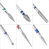 QWORK® 13PC Nail Drill Bits Set , 3/32 Inch Tungsten