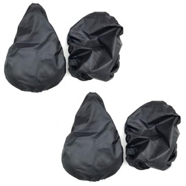 Slightly warm 4Pcs Lightweight Bike Seat Rain Cover Waterproof Bicycle Saddle Dust Cover Protective Bicycle Seat Protector Shield with Flexible Elastic Band for Journey and Travel