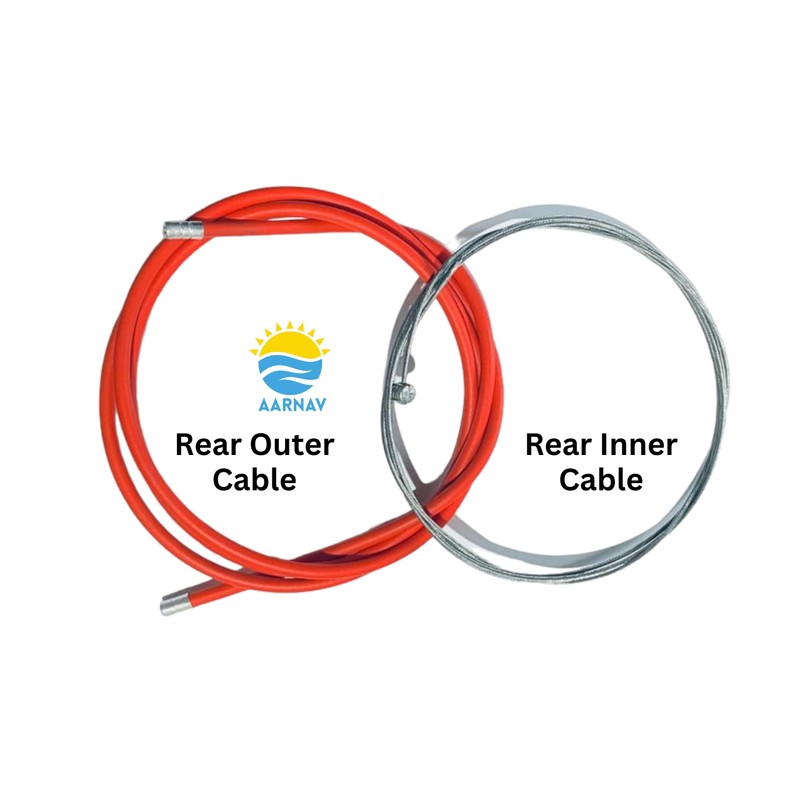 AARNAV Red Brake Cable Set FRONT REAR BMX MTB BIKE
