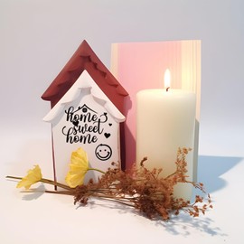 Hongma Rub On Sticker Transfers 4 Pieces Sayings for Raysin Keraflott Furniture Glass Wood DIY Decoration Rub On Foil Rubons Sticker Home