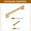 sourcing map 2Pcs Wood Drawer Pulls, 6 Inch Hole Center