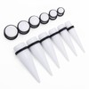 Zhichengbosi Big Ear Gauges Kit 24 Pieces Acrylic Tapers and