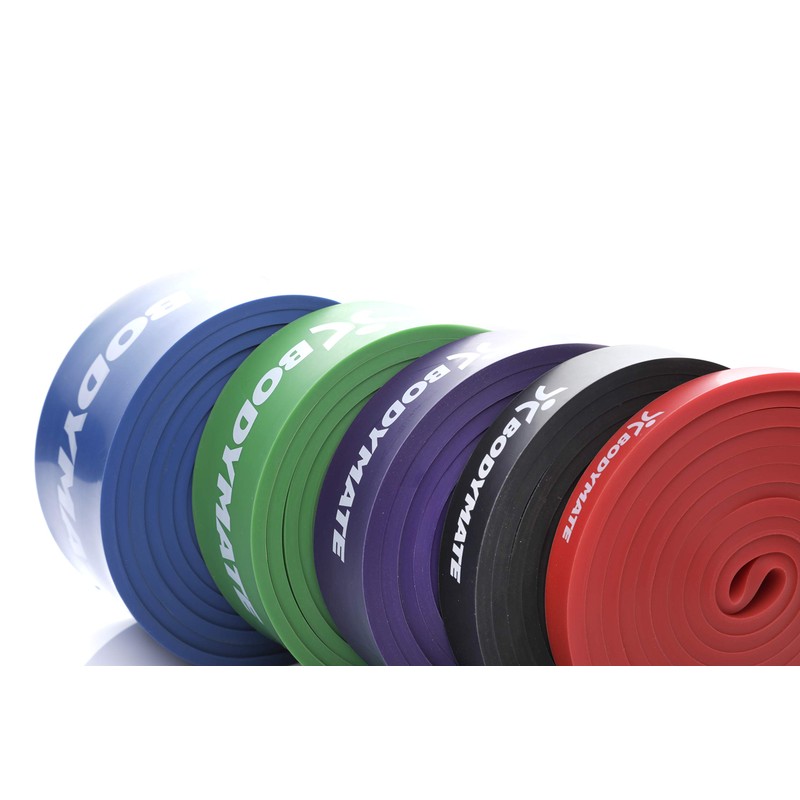 BODYMATE Premium Fitness Bands. 208cm elastic resistance band made from