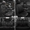 CAR PASS 5 Seats Piping Luxury Faux Leather Seat Covers