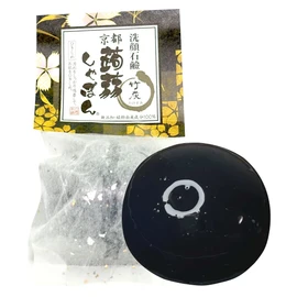 Konnyaku Shabon, Kyoto Konnyaku Shabon, Bamboo Charcoal (2.8 oz (80 g), Fragrance Renewal, Facial Cleansing Soap, Pore Darkening Care (No Additives, Refreshing Pores, Moisturizing), For Dry Skin,