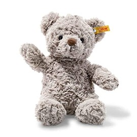 Steiff 113413 Soft Cuddly Friends Honey Teddy Bear, Grey, 18 cm