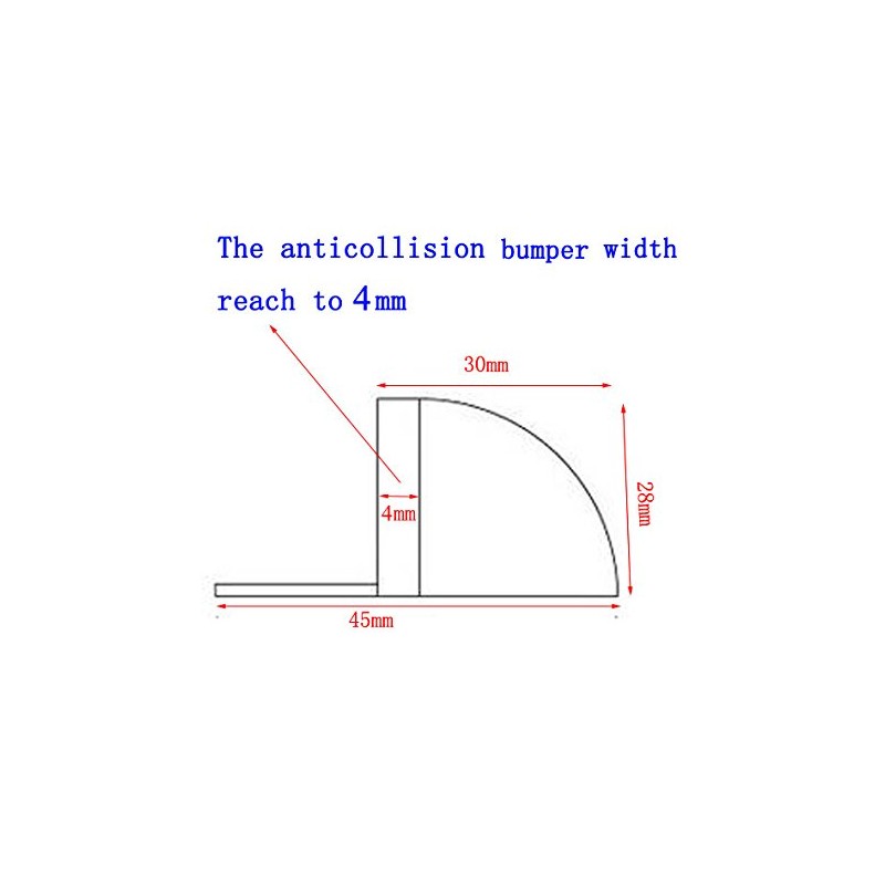 Half Moon Oval Floor Door Stop-Solid Stainless Steel Door Stopper