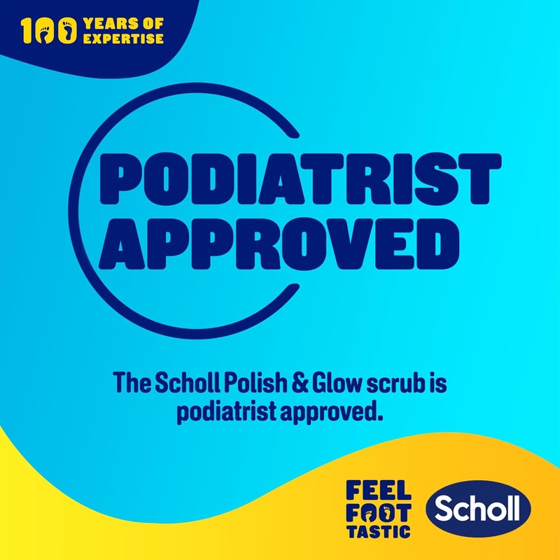 Scholl Expertcare Polish & Glow for Rough Skin Foot Scrub