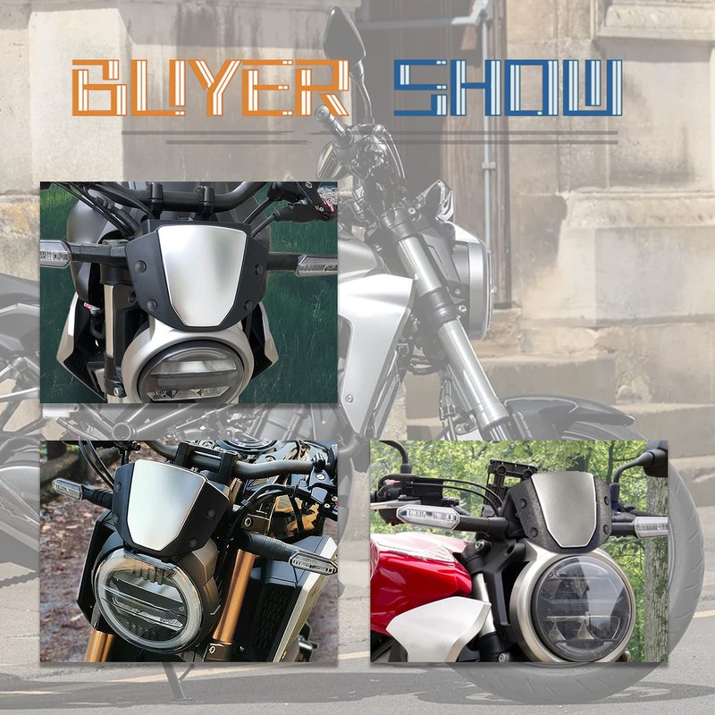 Motorcycle Windshield Airflow Wind Deflector Spoiler Trim for CB125R CB