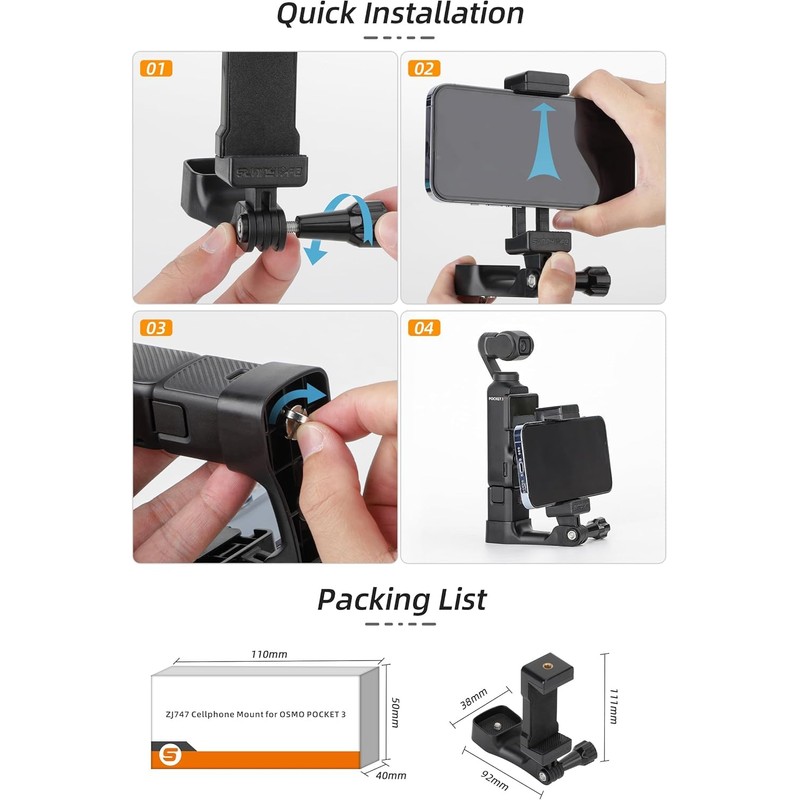 Alever Osmo Pocket 3 Stand is compatible with DJI Osmo