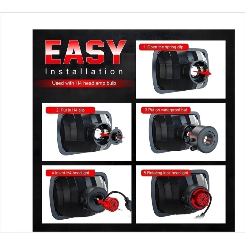 Unbranded For Ford E-100 E-150 E-250 E-350 Econoline 7x6 Inch