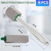 GUIBELL Set Limpiador Piedra Volcánica Pumice 8 Pack Mango Largo