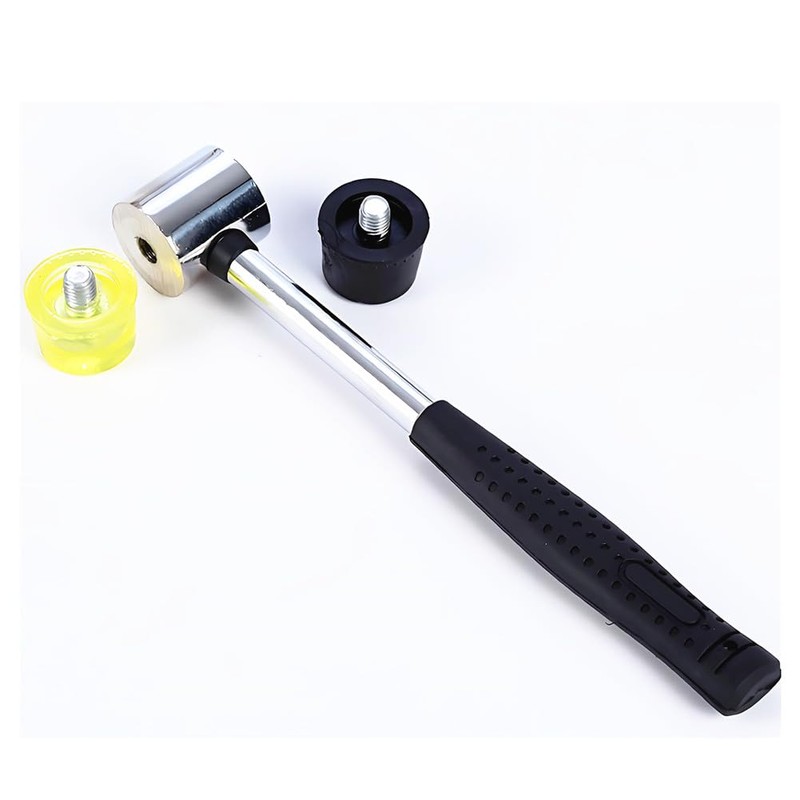 Gummihämmer Schonhammer – Doppelkopf Design mit Rutschfestem PVC Griff -
