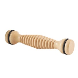 AIMALL Wooden Roller Massage Stick for Legs Abdomen Back Muscle Relief Deep Tissue Manual Massager for Fitness Yoga Meridian Relaxation 8.7x1.6x1.6in 2PCS