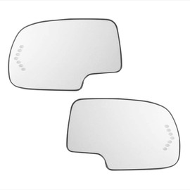 Parts N Go Heated Turn Signal Mirror Glass Replacement Set For 2003-2007 Silverado Sierra Driver & Passenger Side Escalade Avalanche Suburban Tahoe Yukon - GM1324102 GM1325102 88944391 88944392