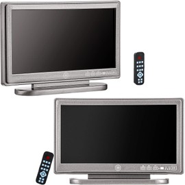 Skylety 2 Pieces 1:12 Miniature TV Television with Remote Control Dollhouse Television Dollhouse Mini Furniture Model Toy Dollhouse Decoration Accessories