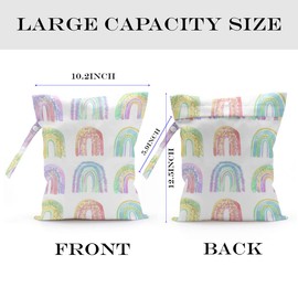 zcyxuuw 2 Pcs Wet Bag, Wet Dry Bag, Wet Bag for Swimsuit, Travel, Beach, Pool, Diapers, Dirty Yoga Gym Clothes, Toiletries, Makeup Bag, Beach Bag Ocean Starfish Anchor Decor Birthday Gift for Women.