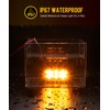 Partsam 14Pcs 4 Inch Rectangle LED Trailer RV Marker Clearance