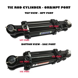CWA Hydraulics TR Tie Rod Cylinder 2 1/2" Bore x 10" Stroke x 1 1/8" Rod x 2500 PSI - Port: SAE 8 and 3/8 NPT