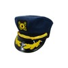 Nicky Bigs Novelties Deluxe Yacht Admiral Boater Captain Hat, Navy