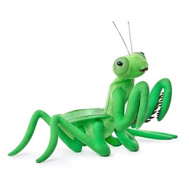 PuffPurrs Tenodera sinensis Mantis Plush - Realistic 12 Inch Leaf Prayer Mantis Stuffed Toys, Lifelike Insects with Large Wings, Mantis Plush Toy, Unique Plush Gifts for Children